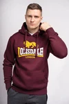 Lonsdale Kapuzenpullover Thurning Bordeaux/Dunkelrot/Braun/Gold/Rot