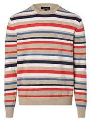 Andrew James Strickpullover Mischfarben/Rot/Beige/Creme