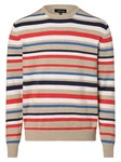 Andrew James Strickpullover Mischfarben/Rot/Beige/Creme
