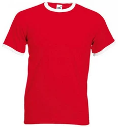 Fruit of the Loom Rundhalsshirt Ringer Herren T-Shirt 