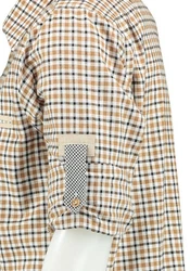 OS-Trachten Trachtenhemd Troyol Langarmhemd Beige/Braun/Khaki