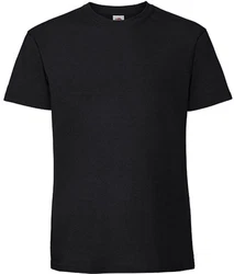 Fruit of the Loom Rundhalsshirt Iconic 195 Ringspun Premium T Schwarz/Dunkelgrau