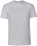 Fruit of the Loom Rundhalsshirt Iconic 195 Ringspun Premium T Grau/Hellgrau