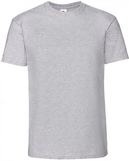 Fruit of the Loom Rundhalsshirt Iconic 195 Ringspun Premium T Grau/Hellgrau