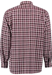 OS-Trachten Trachtenhemd Hidayo Langarmhemd Rot/Dunkelrot/Bordeaux