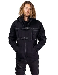 Blouson Israfel Cyber Goth Punk Metal Zips