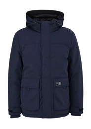 Steppjacke Parka (1, 1-St) mit Steppdetail, Kapuze