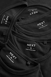 Next Langarmshirt Shirts (5-tlg) Schwarz/Dunkelgrau/Grau