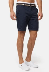Indicode Chinoshorts Style INCunning Dunkelblau/Blau