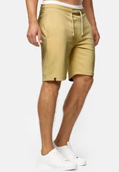 Indicode Herren Sweatshorts Aldrich Khaki/Beige/Braun