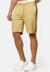 Indicode Herren Sweatshorts Aldrich Khaki/Beige/Braun