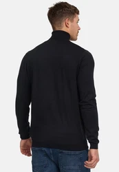 Jeff Strickpullover Malcolm Schwarz/Dunkelblau