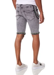 Denim House Jeansbermudas Herren Jeansshorts im Destroyed Look (1005, 1011) Grey (1011)