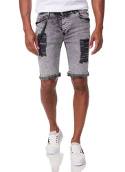 Denim House Jeansbermudas Herren Jeansshorts im Destroyed Look (1005, 1011) Grey (1011)