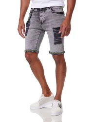 Denim House Jeansbermudas Herren Jeansshorts im Destroyed Look (1005, 1011) Grey (1011)