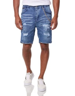 Denim House Jeansbermudas Herren Jeansshorts im Destroyed Look (1005, 1011)
