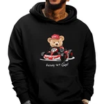 Banco Hoodie Kapuzenpullover Schwarz/Rot/Braun