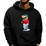 Banco Hoodie Kapuzenpullover Schwarz/Grau/Beige/Dunkelrot