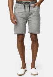 Indicode Jeansshorts Ettore Grau/Hellgrau