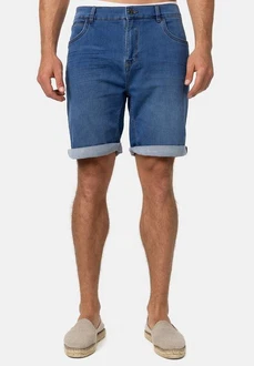 Indicode Herren Lonar Jeans Shorts mit 5 Taschen Hellblau/Blau/Dunkelblau