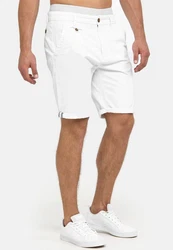 Indicode Herren Cuba Chino Shorts Weiß/Creme