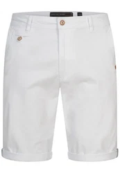 Indicode Herren Cuba Chino Shorts Weiß/Creme
