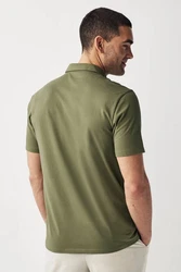 Next Poloshirt im 3er-Pack Dunkelgrün/Khaki