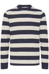 Casual Friday Strickpullover CFKarl Crew Neck Basic Dunkelblau/Blau/Hellblau
