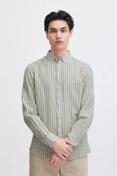 Casual Friday Langarmhemd CFAnton LS BD Shirt Khaki/Grau/Hellgrau/Hellgrün/Grün/Dunkelgrün