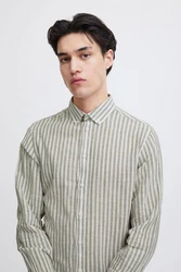 Casual Friday Langarmhemd CFAnton LS BD Shirt Khaki/Grau/Hellgrau/Hellgrün/Grün/Dunkelgrün