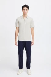 Casual Friday Poloshirt CFKarl SS structured polo knit Khaki/Braun/Weiß/Beige/Grau
