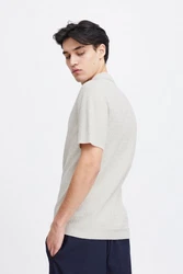Casual Friday Poloshirt CFKarl SS structured polo knit Khaki/Braun/Weiß/Beige/Grau
