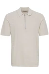 Casual Friday Poloshirt CFKarl SS structured polo knit Khaki/Braun/Weiß/Beige/Grau