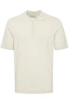 Casual Friday Poloshirt CFKarl SS Polo Knit strukturiertes Poloshirt mit Reißverschluss Khaki/Weiß/Beige/Braun