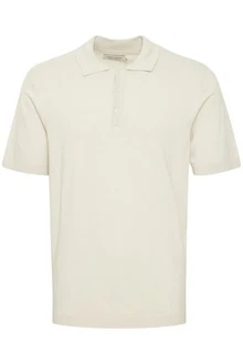 Casual Friday Poloshirt CFKarl SS Polo Knit strukturiertes Poloshirt mit Reißverschluss