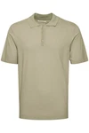 Casual Friday Poloshirt CFKarl SS Polo Knit strukturiertes Poloshirt mit Reißverschluss Khaki/Dunkelgrün