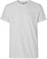 Neutral Rundhalsshirt Roll Up Sleeve T-Shirt Grau/Hellgrau