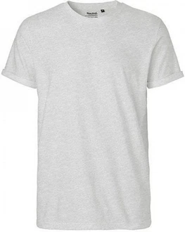 Neutral Rundhalsshirt Roll Up Sleeve T-Shirt Grau/Hellgrau