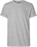 Neutral Rundhalsshirt Roll Up Sleeve T-Shirt Grau/Hellgrau Neutral Rundhalsshirt Roll Up Sleeve T-Shirt Grau/Hellgrau