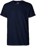 Neutral Rundhalsshirt Roll Up Sleeve T-Shirt Dunkelblau