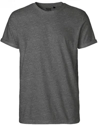 Neutral Rundhalsshirt Roll Up Sleeve T-Shirt Dunkelgrau/Grau/Hellgrau