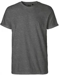Neutral Rundhalsshirt Roll Up Sleeve T-Shirt Dunkelgrau/Grau/Hellgrau