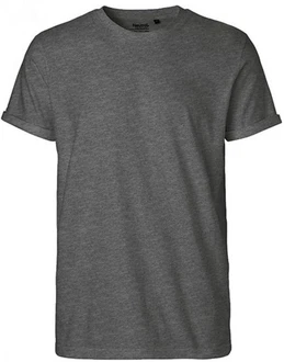Neutral Rundhalsshirt Roll Up Sleeve T-Shirt Dunkelgrau/Grau/Hellgrau