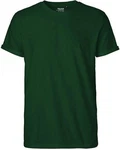 Neutral Rundhalsshirt Roll Up Sleeve T-Shirt Dunkelgrün/Grün