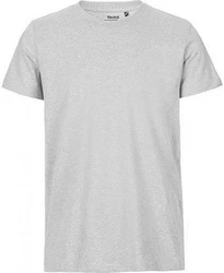 Neutral Rundhalsshirt Mens Fitted T-Shirt Grau/Hellgrau
