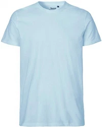 Neutral Rundhalsshirt Mens Fitted T-Shirt Hellblau/Blau
