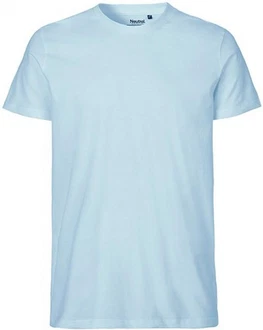 Neutral Rundhalsshirt Mens Fitted T-Shirt Hellblau/Blau Neutral Rundhalsshirt Mens Fitted T-Shirt Hellblau/Blau