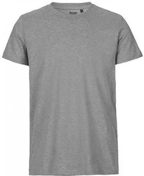 Neutral Rundhalsshirt Mens Fitted T-Shirt Hellgrau/Grau/Dunkelgrau
