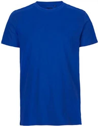 Neutral Rundhalsshirt Mens Fitted T-Shirt Blau/Dunkelblau