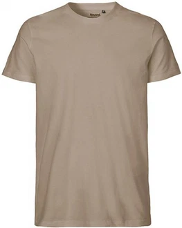 Neutral Rundhalsshirt Mens Fitted T-Shirt Khaki/Grau/Braun/Beige Neutral Rundhalsshirt Mens Fitted T-Shirt Khaki/Grau/Braun/Beige